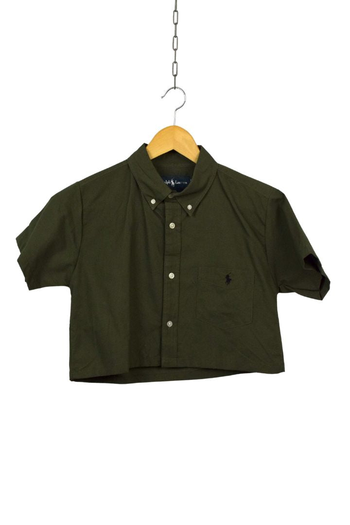 Reworked Ralph Lauren Brand Crop Top