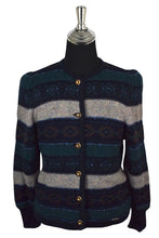 Load image into Gallery viewer, Striped Chiemsee Strict Brand Knitted Cardigan
