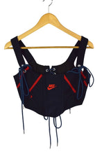 Load image into Gallery viewer, Reworked Nike Brand Corset Style Top
