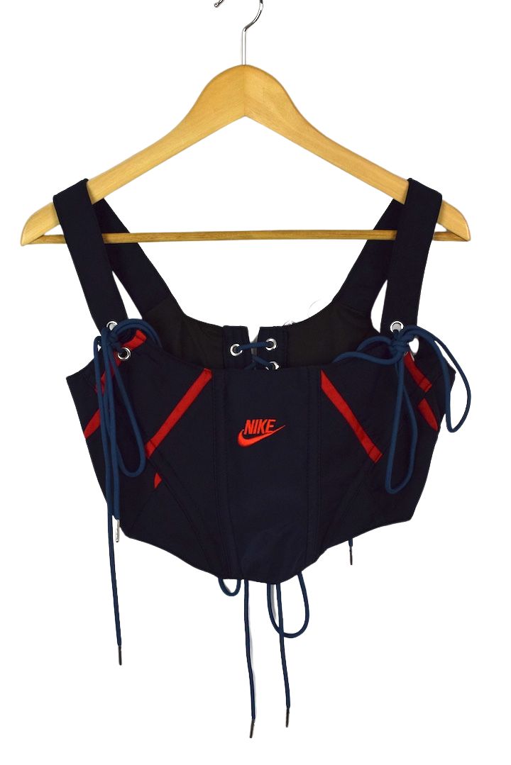 Reworked Nike Brand Corset Style Top