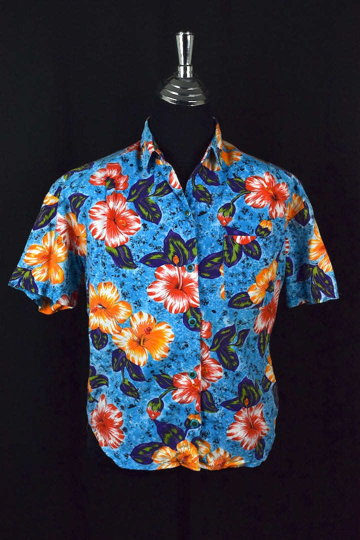 Hawaiian Print Blouse