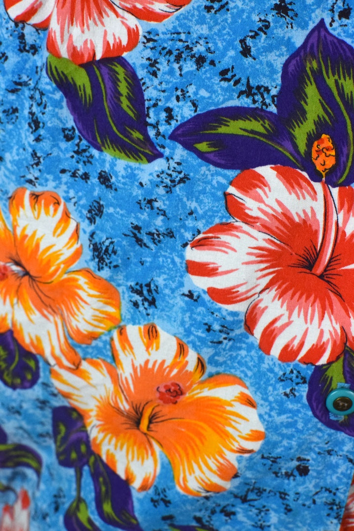 Hawaiian Print Blouse