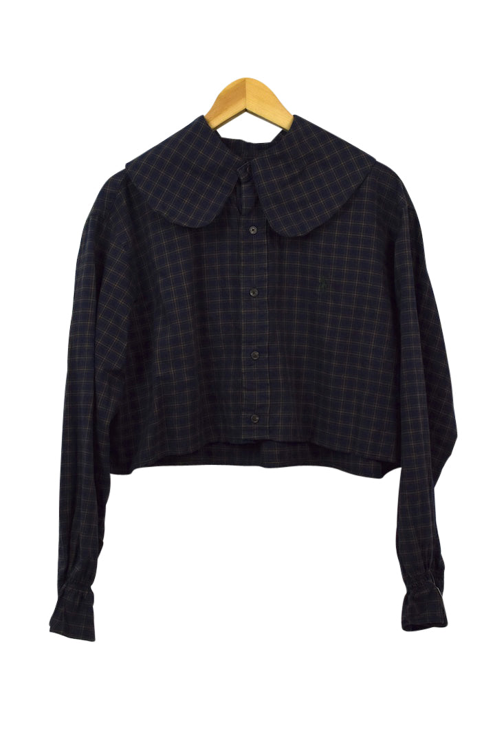 Reworked Cropped Ralph Lauren Brand Top
