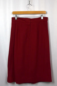 Ladies Red Wool Skirt