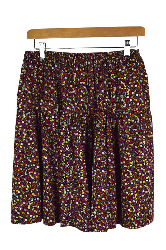 Reworked Floral Print Skirt