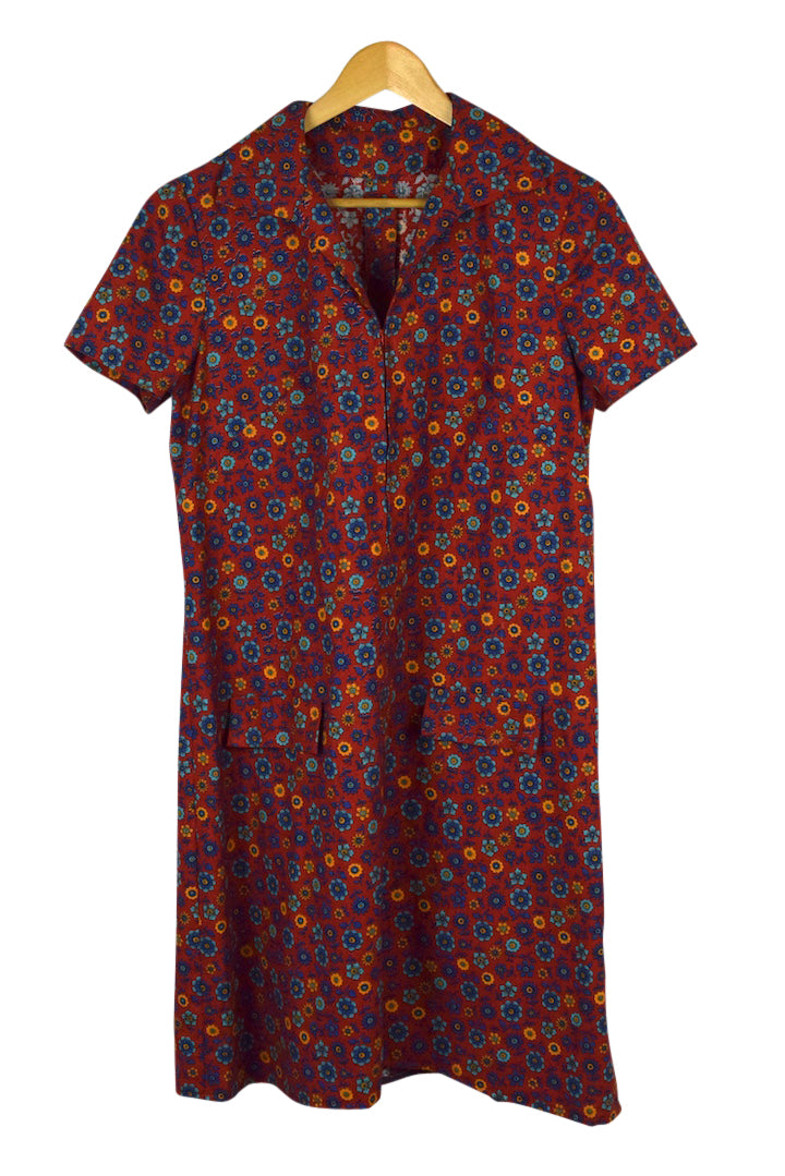 Short Sleeved Vintage Shift Dress