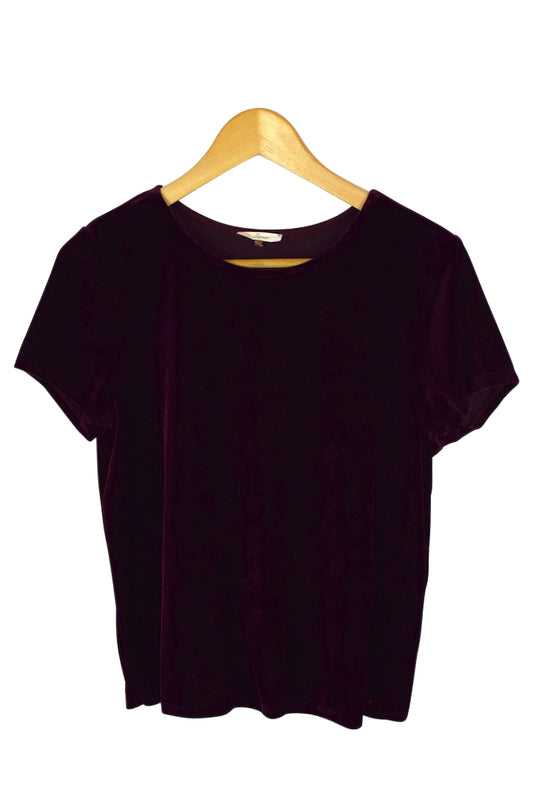 Soprano Brand Velour T-Shirt Top&nbsp;