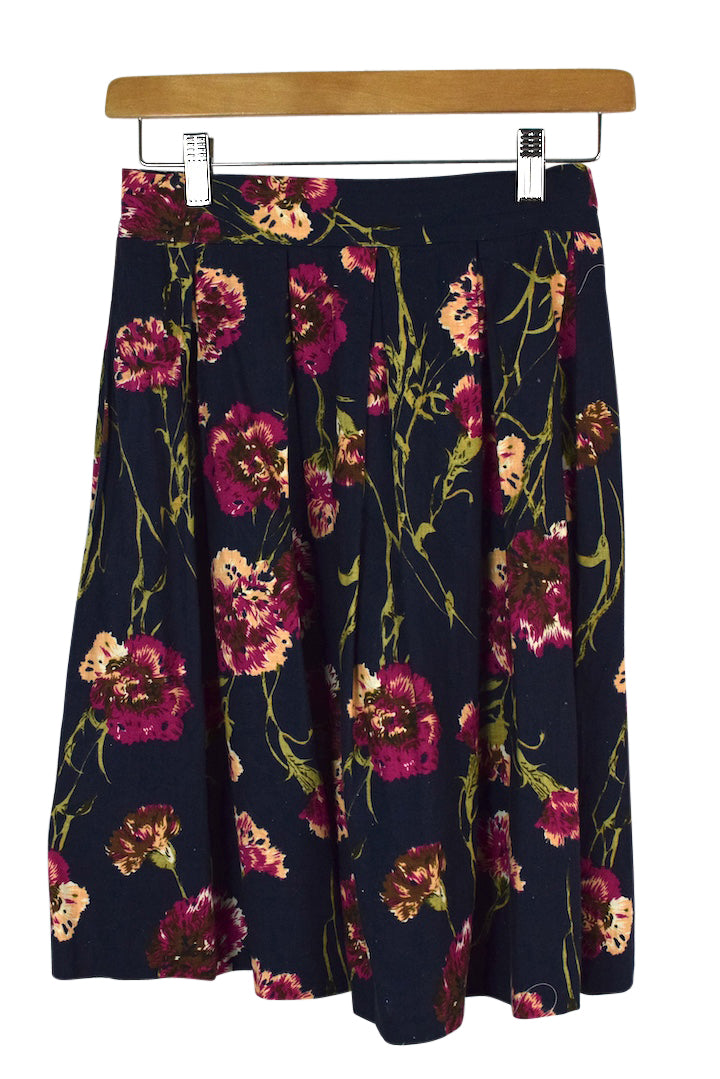 Reworked Floral Print Skirt
