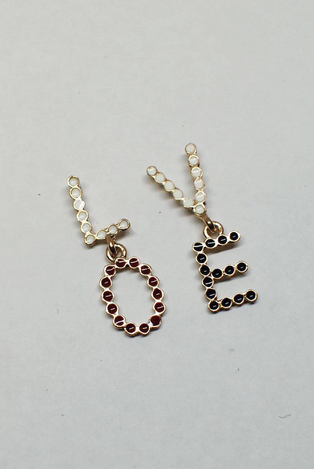 LO' 'VE' Enamel Earrings