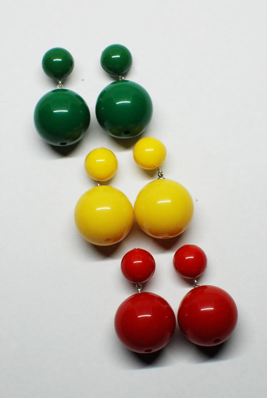90's Ball Drop Plastic Earrings