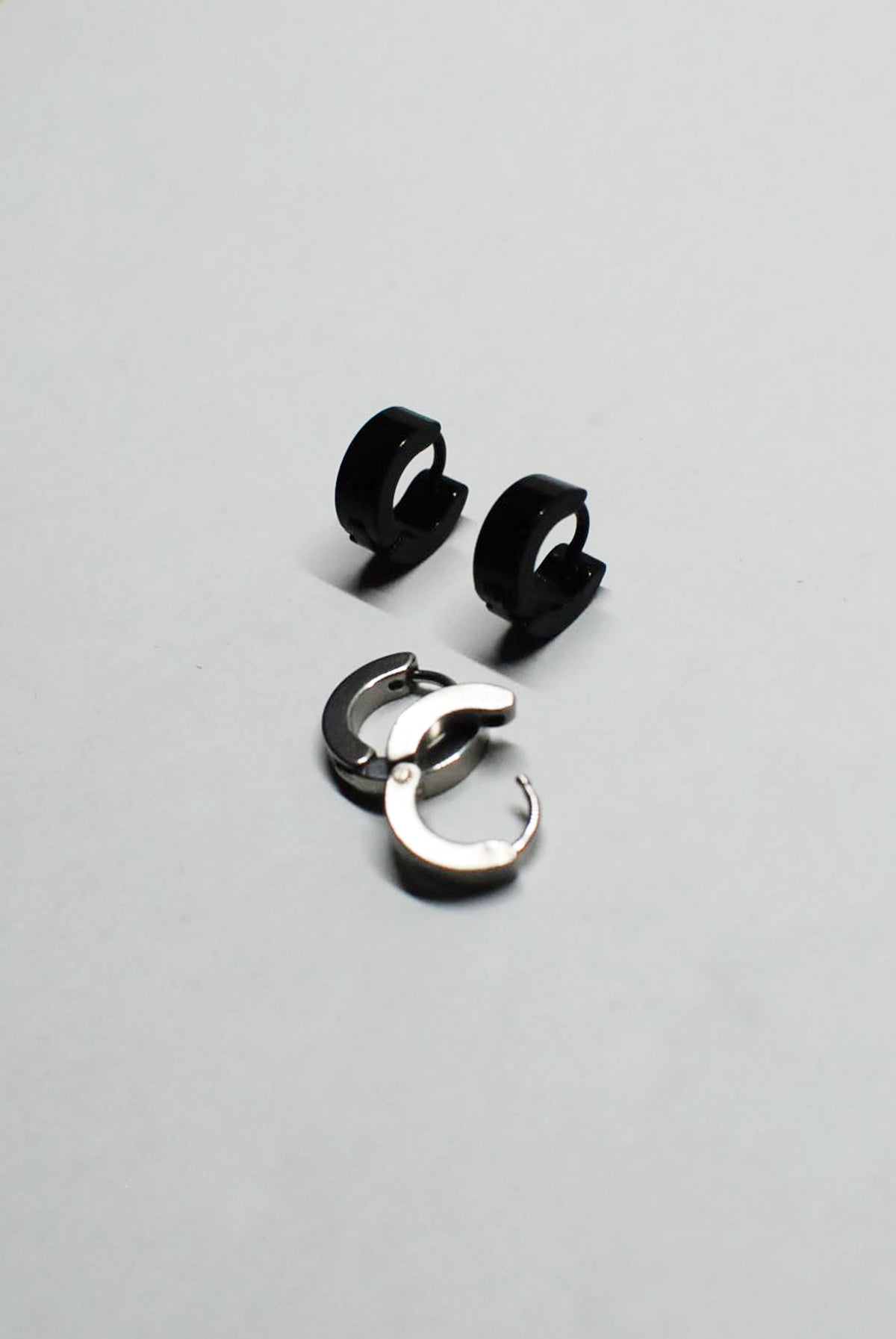 Punk Rock Stainless Steel Mini Hoops