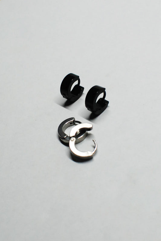 Punk Rock Stainless Steel Mini Hoops
