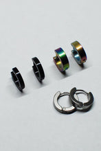 Load image into Gallery viewer, Punk Rock Stainless Steel Small Hoops
