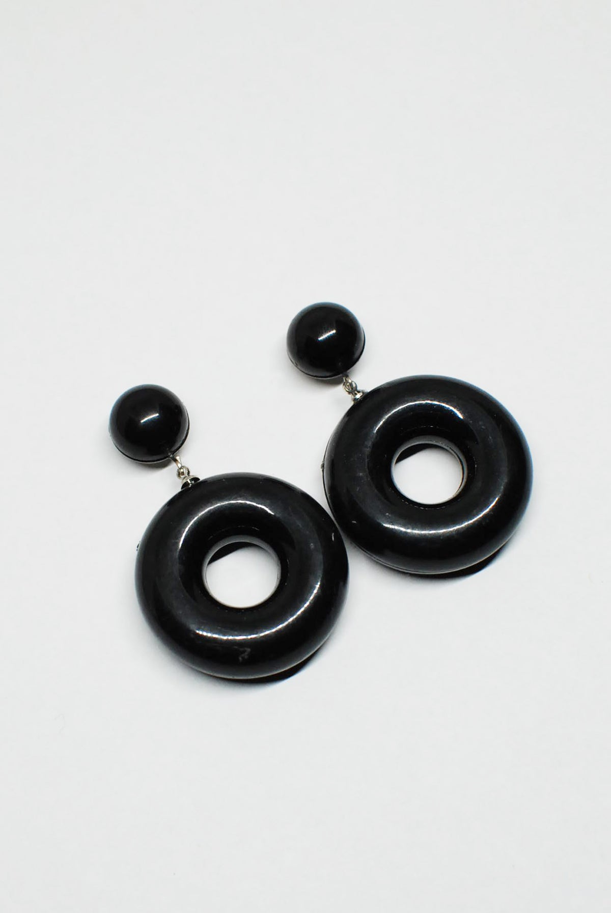 90's Chunky Round Plastic Drop Earrings