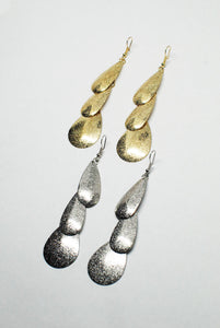 Glitter Tear Drop Earrings