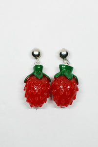 Full Strawberry Drop Earrings