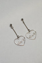 Load image into Gallery viewer, Heart or Pentagon Shaped Drop Earrings with &quot;Love&quot;

