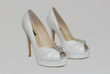 Load image into Gallery viewer, Tony Bianco Brand Cream Leather Peep-Toe
