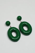 Load image into Gallery viewer, 90&#39;s Chunky Oval Plastic Drop Earrings
