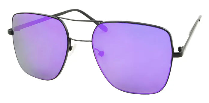 Haze Matte Black Purple Sunglasses