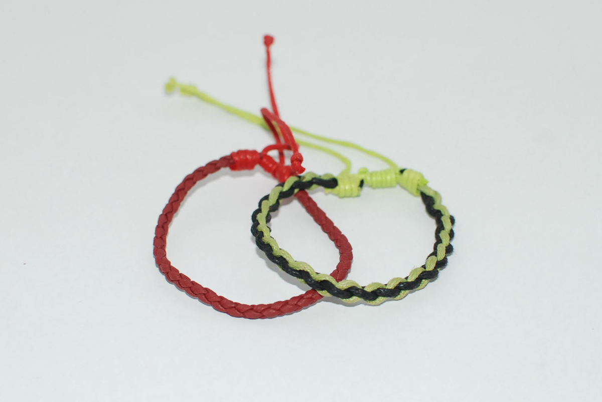 Soft Plaited Leather Bracelet Two Colours Available