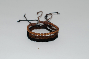 Soft Plaited Leather Bracelet Three Colours Available