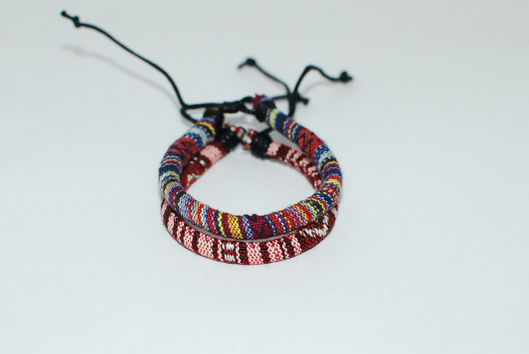 Cotton Striped Bracelet Two Colours Available