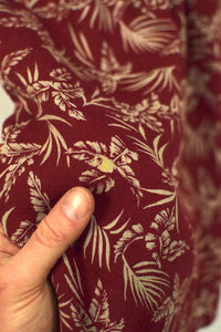 Reworked Leaf Print Skirt