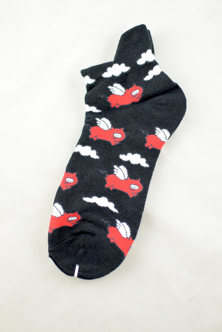 NEW Flying Pig Anklet Socks