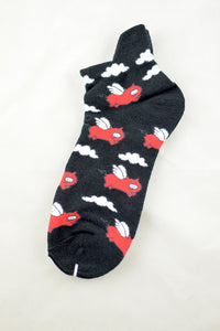 NEW Flying Pig Anklet Socks