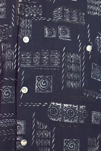 Black Abstract Print Shirt