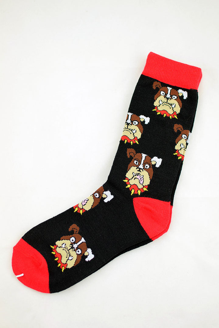 NEW Bulldog Black Socks