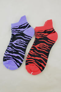 NEW Zebra Print Anklet Socks