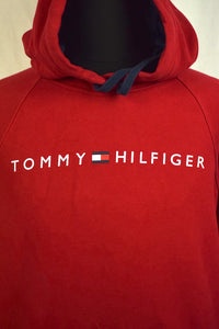 Red Tommy Hilfiger Brand Hoodie