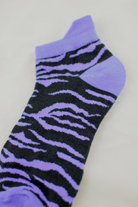 NEW Zebra Print Anklet Socks