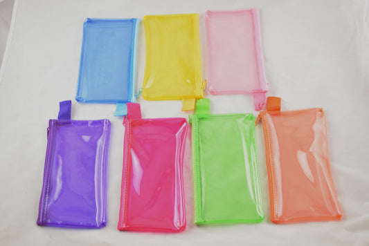 NEW See-Through Plastic Wallet/Makeup Case