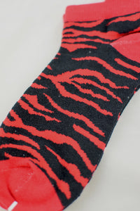 NEW Zebra Print Anklet Socks