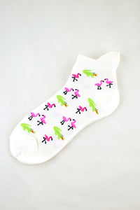 NEW Flamingo and Crocodile Anklet Socks