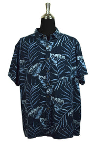 Leaf Print Hawaiian Shirt