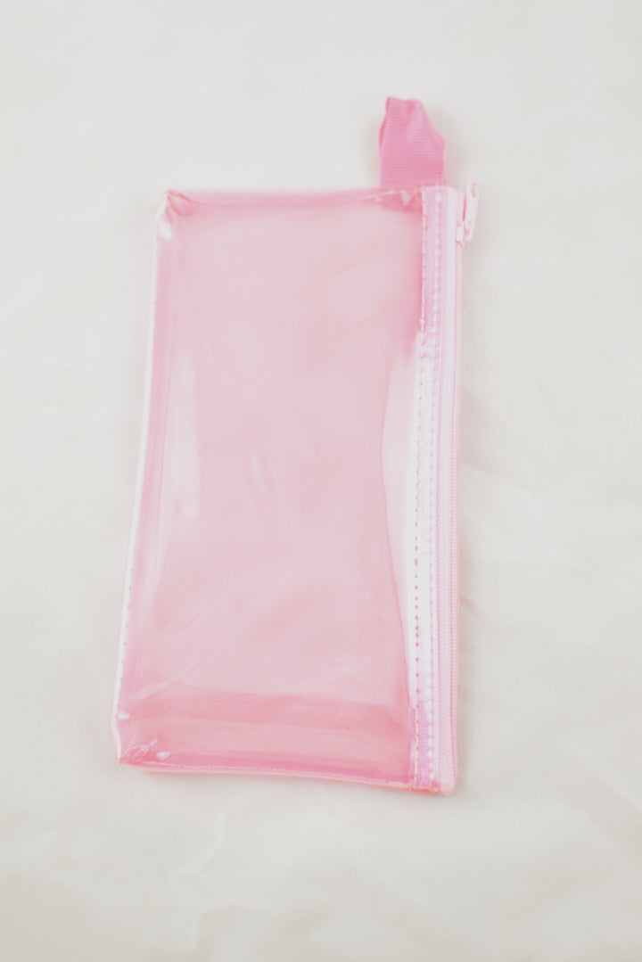 NEW See-Through Plastic Wallet/Makeup Case