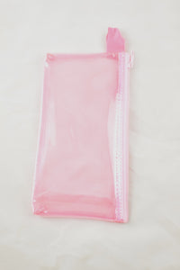 NEW See-Through Plastic Wallet/Makeup Case