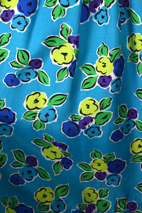 Abstract Floral Print Skirt
