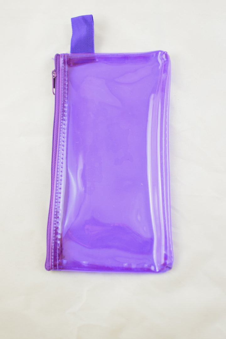 NEW See-Through Plastic Wallet/Makeup Case