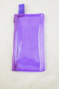 NEW See-Through Plastic Wallet/Makeup Case