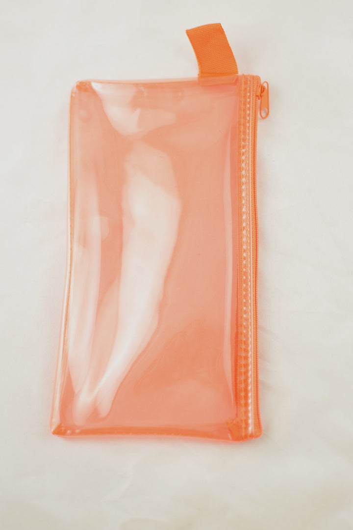 NEW See-Through Plastic Wallet/Makeup Case