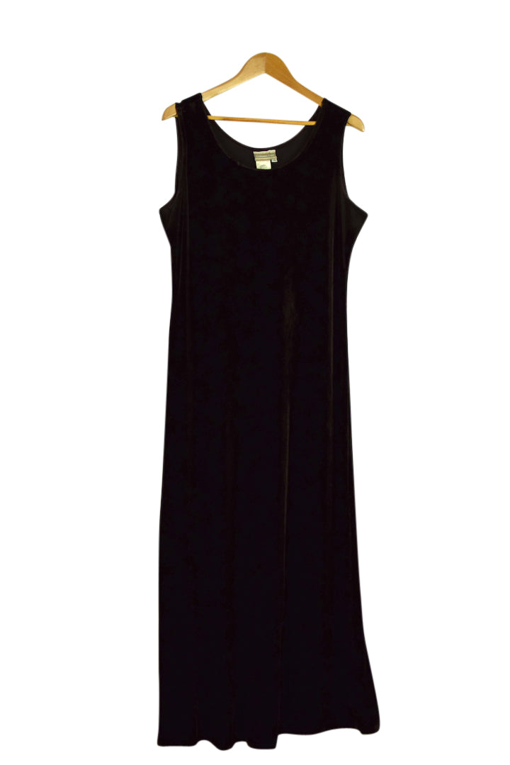 90s Brown Velour Dress