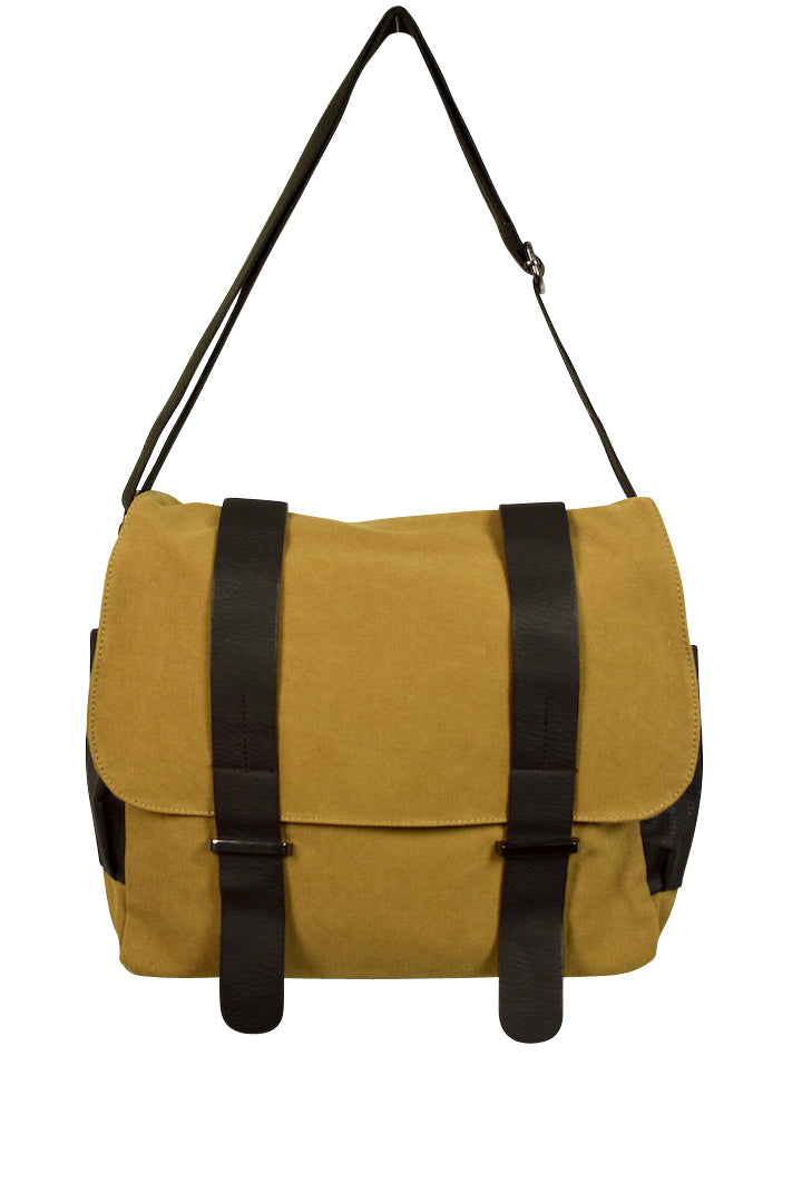 NEW Canvas Satchel Bag with Faux Leather Straps (Available in 3 colours)