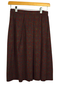 Reworked Paisley Floral Print Skirt