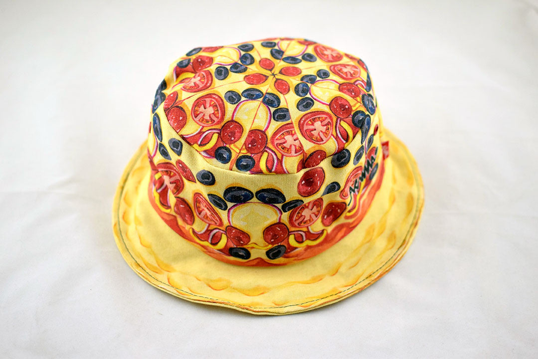 NEW Pizza Print Bucket Hat