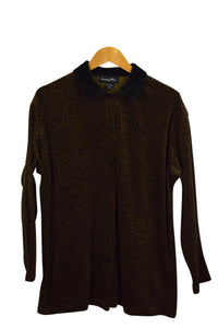 Cheetah Print Velour Shirt